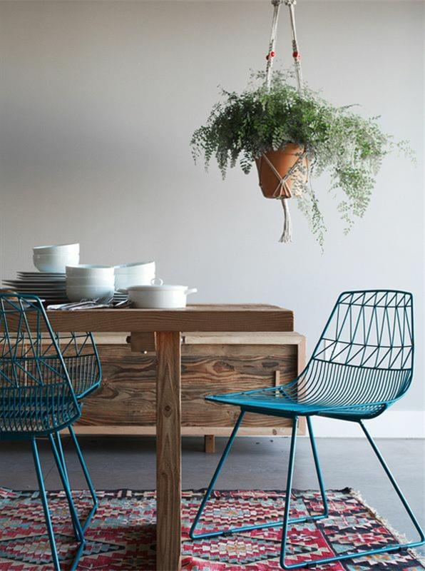 Καρέκλες για τραπεζαρία από ξύλο μοντέρνα κρεμαστά φυτά