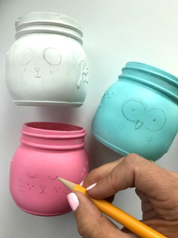 Βάση για στυλό Tinker - ιδέες και οδηγίες για φοιτητές και τηλεργαζόμενους ζωγραφίζουν μικρά ποτήρια