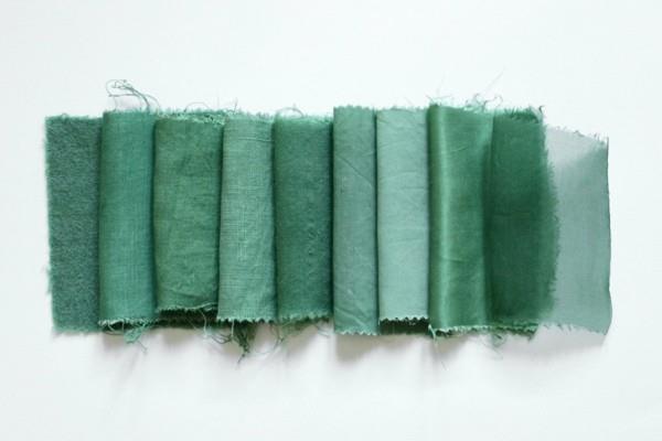 Βαφή υφάσματος Βαφή υφασμάτων Βαφή ρούχων για να πάρει κορεσμένο πράσινο χρώμα