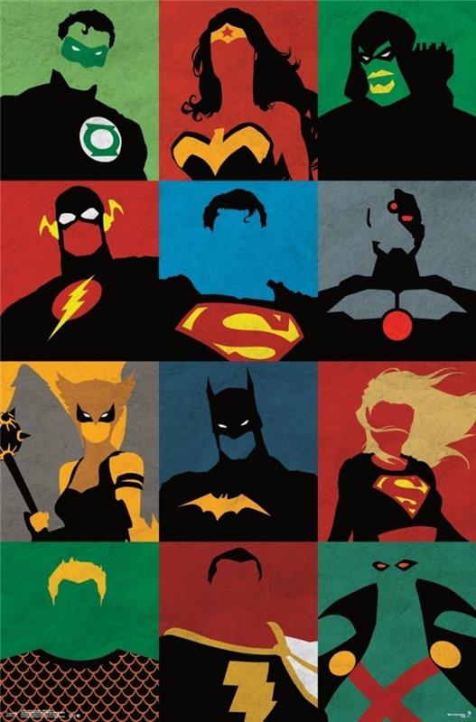 Ιδέες διακόσμησης αξεσουάρ σπιτιού Superhero για διακόσμηση τοίχου αφίσας πραγματικών θαυμαστών