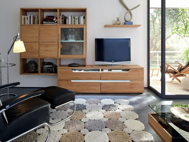 Σύστημα τοίχου τηλεόρασης μοντέρνα ξύλινα ράφια τοίχου έπιπλα καθιστικού τοίχοι τηλεόρασης