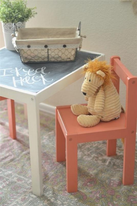 Πίνακας έπιπλα παιδικό δωμάτιο έπιπλα τραπεζάκι παιδική καρέκλα παιχνίδι χαδιάρικο παιχνίδι λιοντάρι