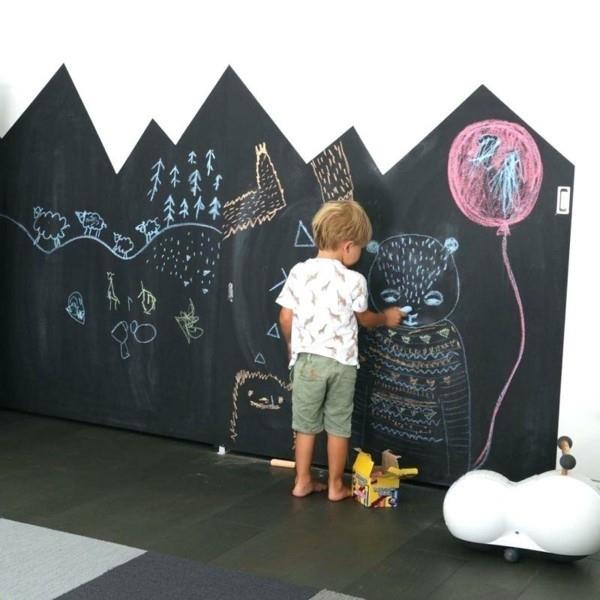 Πίνακας μπογιά παιδικό δωμάτιο μαυροπίνακας σχεδιασμός τοίχου