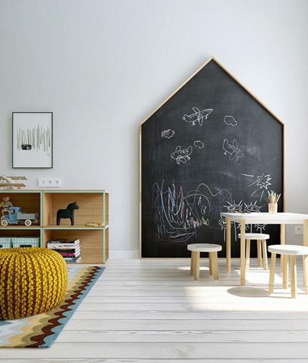 Μαυροπίνακας με πίνακα κιμωλίας για έπιπλα παιδικού κρεβατιού τοίχου