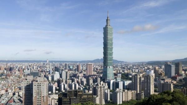Tapei 101 ουρανοξύστης πανοραμική εικόνα πρωτεύουσα Ταϊβάν