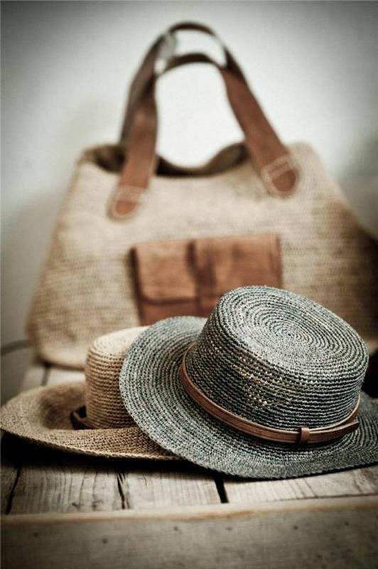 Γυναικεία τσάντα και καπέλο Γυναικείες συμβουλές μόδας και styling