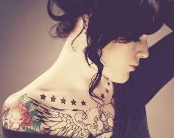 Τατουάζ αστέρια πρότυπο εικόνων που σημαίνει καλλιτεχνικό
