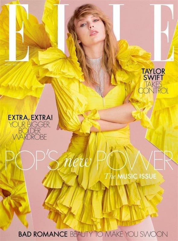 Η Taylor Swift εμφανίζεται στο εξώφυλλο του Elle UK με ένα προσωπικό δοκίμιο για εξώφυλλα ποπ μουσικής από το Elle UK
