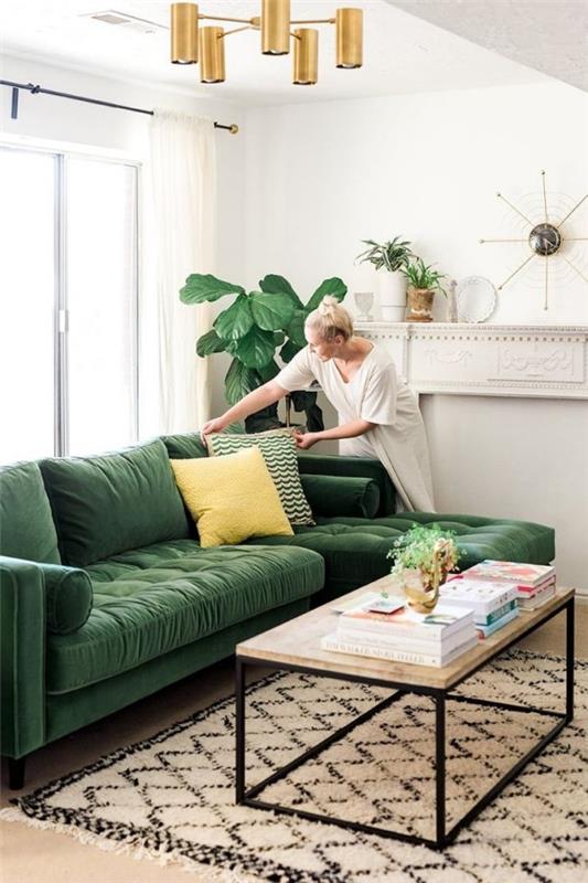 Συμβουλές και κόλπα σαλόνι πράσινα διακοσμητικά μαξιλάρια φρέσκα χρώματα