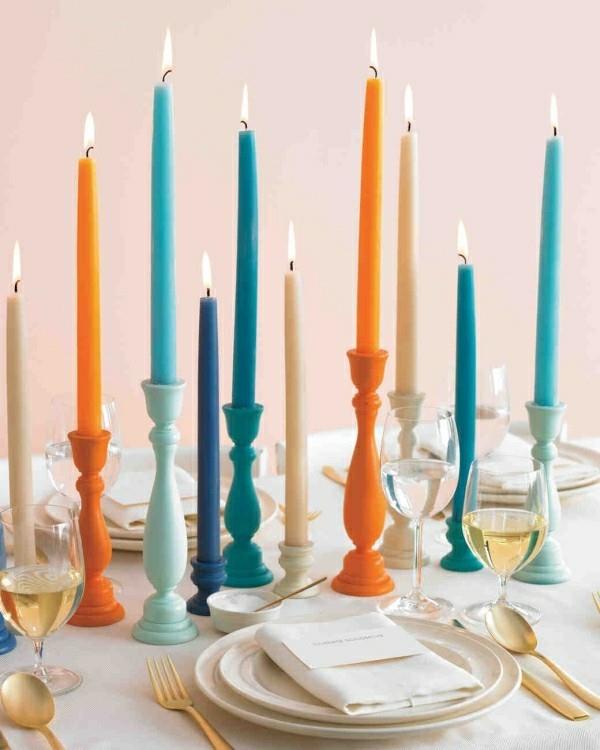 Σχεδιάστε το δικό σας τραπέζι με διάφορα κεριά αμμόλοφων