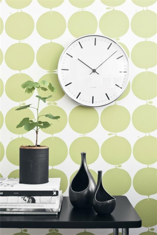 Υπέροχος σχεδιασμός τοίχου με ιδέες για βαφή τοίχου με πράσινες κουκίδες