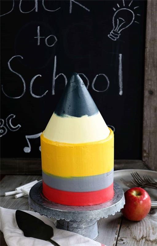 Κέικ για εγγραφή στο σχολείο - ιδέες συνταγής και διακόσμησης για αξέχαστες ιδέες για κέικ μολύβι με μολύβι