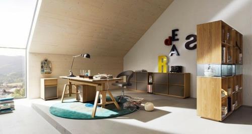 αστική οροφή δωματίου ziffer Ιδέες επίπλωσης για νεανικά δωμάτια στον τελευταίο όροφο