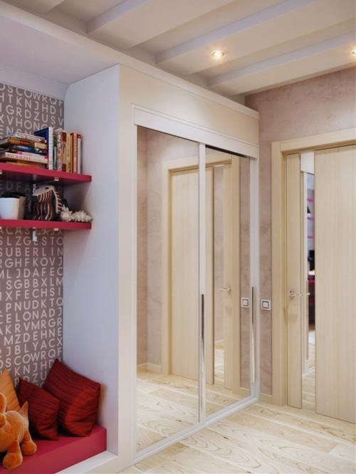 ιδέες επίπλωσης καθρέφτη ντουλάπας για νεανικά δωμάτια