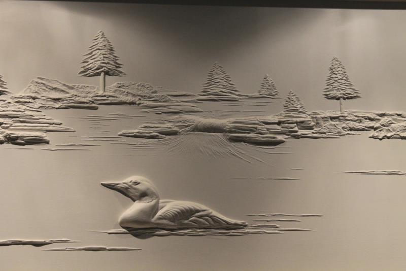 Δημιουργός γυψοσανίδας Bernie Mitchell 3D ιδέες διακόσμησης τοίχου κύκνος γυψοσανίδας