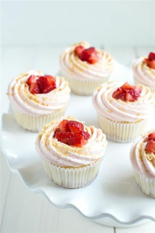 Χρόνος τάρτας φράουλα τάρτα ψήσιμο συνταγές cupcakes
