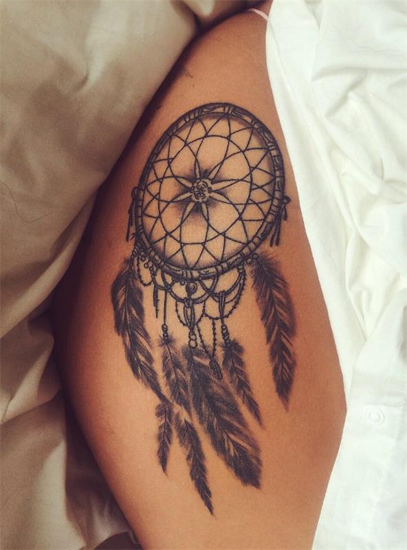 Τατουάζ στο τατουάζ όνειρο catcher τατουάζ