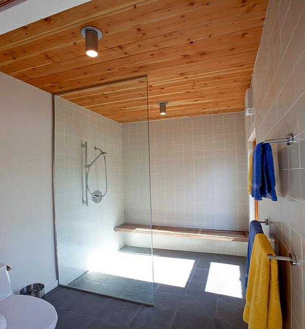 Φιλική προς το περιβάλλον αρχιτεκτονική και σχεδιασμός οροφής από ξύλο μπάνιου