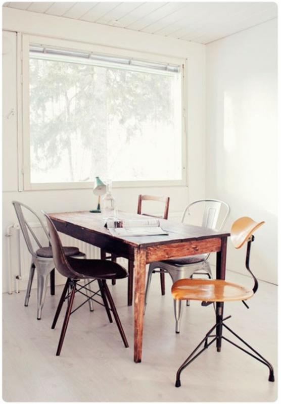 Διάφορα με καρέκλες τραπεζαρίας διακοσμητικά λευκό ξύλο