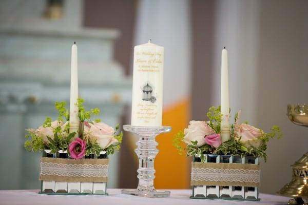 Φτιάξτε μόνοι σας διακοσμητικά vintage γάμου με κεριά