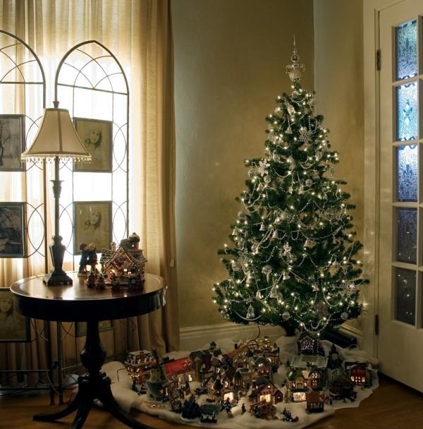 Vintage χριστουγεννιάτικο δέντρο και διακοσμήσεις DIY