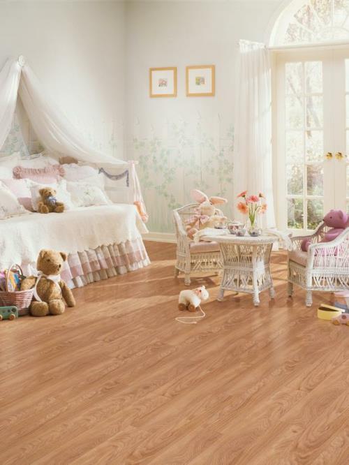 Βινυλίου υφή παιδικού δωματίου με ανοιχτό ξύλο