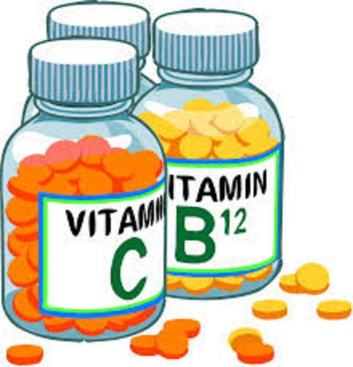 Δισκία βιταμινών βιταμίνη c βιταμίνη β12