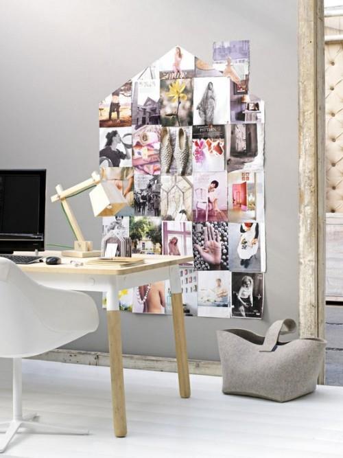 Ιδέες για διακόσμηση τοίχου εικόνες τραπεζιού καρέκλας στο χώρο εργασίας