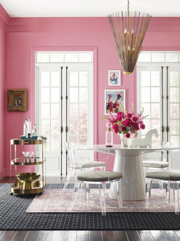 Χρώματα τοίχου 2021 Χρώματα τάσης, τρέχουσες αποχρώσεις ροζ