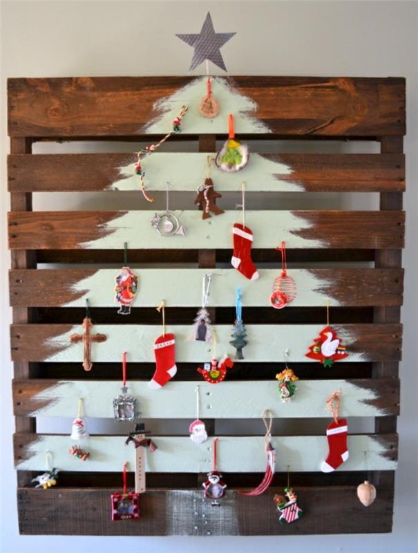 Χριστουγεννιάτικες χειροτεχνίες Χριστουγεννιάτικο δέντρο Χειροτεχνίες Χριστουγεννιάτικο δέντρο από ξύλινες παλέτες