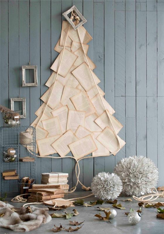 Χριστουγεννιάτικες χειροτεχνίες Φτιάξτε το δικό σας χριστουγεννιάτικο δέντρο και διακοσμήστε τον τοίχο σας