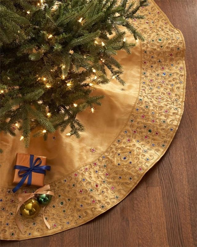 Χριστουγεννιάτικες ιδέες διακόσμησης με το χρώμα χρυσό ταβάνι