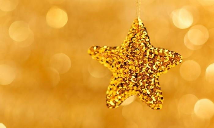 Ιδέες Χριστουγεννιάτικης διακόσμησης Tinker με τα χρυσά αστέρια χρώματος