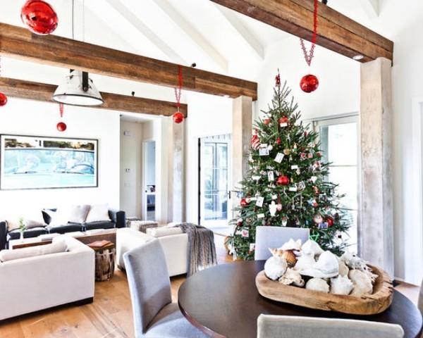 Χριστουγεννιάτικη διακόσμηση χώρα στυλ κρεμαστή διακόσμηση Διακοσμήσεις χριστουγεννιάτικων δέντρων όμορφο χριστουγεννιάτικο δέντρο