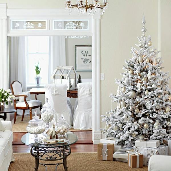 Χριστουγεννιάτικη διακόσμηση για τεχνητό χριστουγεννιάτικο δέντρο λευκό
