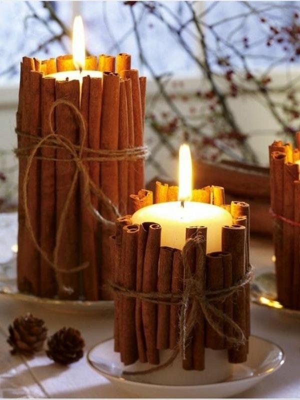 Φτιάξτε Χριστουγεννιάτικα δώρα μόνοι σας αρωματικά κεριά κανέλας