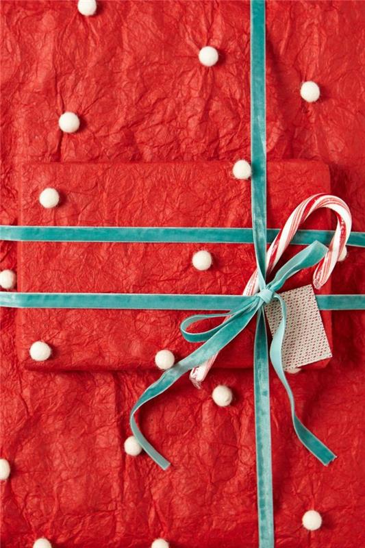 Τύλιγμα Χριστουγεννιάτικων δώρων Τυλίξτε δώρα Τυλίξτε όμορφα τα δώρα για να μπορείτε να τα σχεδιάσετε μόνοι σας κρεπ χαρτί
