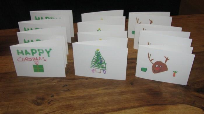 Φτιάξτε χριστουγεννιάτικες κάρτες μόνοι σας ιδέες για παιδιά