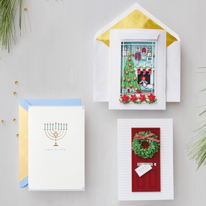 Φτιάξτε χριστουγεννιάτικες κάρτες μόνοι σας ιδέες ανοιχτήρι