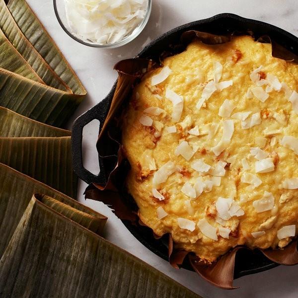 Χριστουγεννιάτικη καραμέλα Bibingka cake Φιλιππίνες