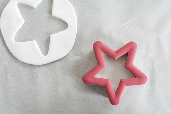 Χριστουγεννιάτικα αστέρια tinker fimo ιδέες DIY Χριστουγεννιάτικη διακόσμηση μπισκότων αστέρι