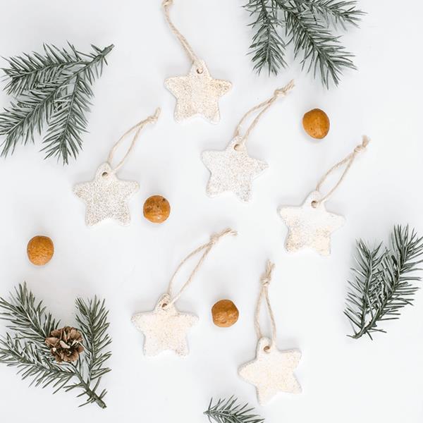 Χριστουγεννιάτικα αστέρια tinker fimo ιδέες Χριστουγεννιάτικη διακόσμηση έλατα κλαδιά