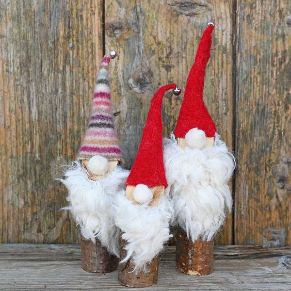 Χριστουγεννιάτικα ξωτικά Tinker - ιδέες και οδηγίες για μια φανταστική χειμερινή διακόσμηση skadi chic κορμούς ξύλου