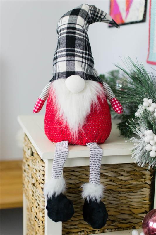 Χριστουγεννιάτικα ξωτικά Tinker - ιδέες και οδηγίες για μια φανταστική χειμερινή διακόσμηση tomte πόδια χέρια diy