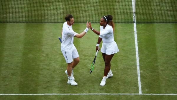 Wimbledon 2019 Andy Murray Η Serena Williams παίζει μικτό διπλό μαζί