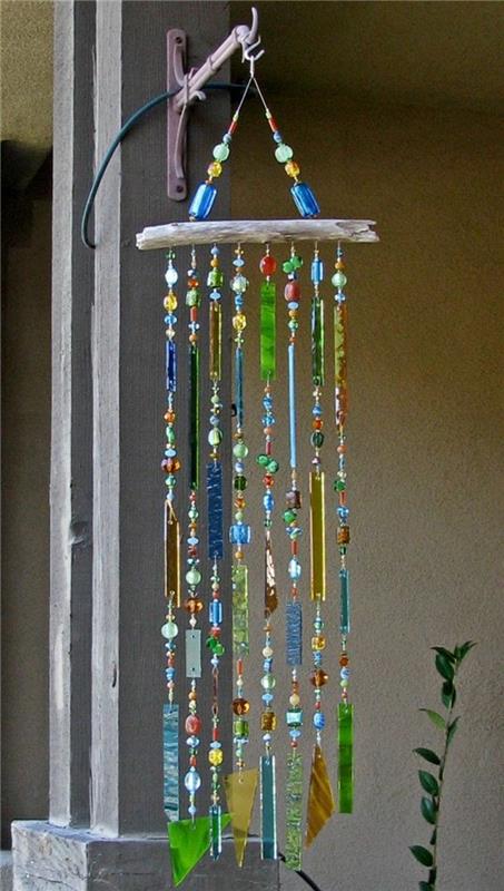 Wind chimes tinker με φυσικά υλικά diy ιδέες καλοκαιρινές ντεκό ιδέες