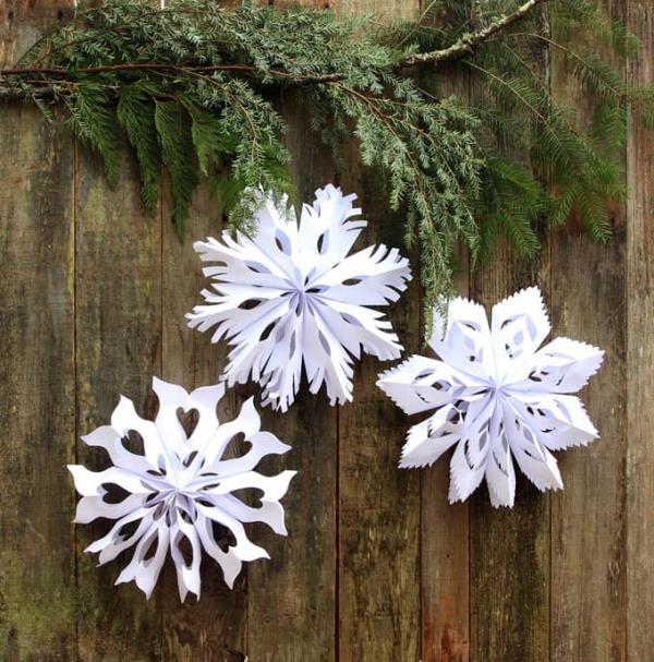 Tinker χειμερινές διακοσμήσεις για χριστουγεννιάτικο χαρτί κόβουν αστερίες πτυχώσεις
