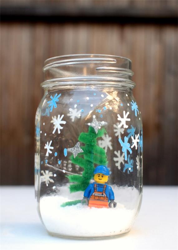 Χειμερινό τοπίο Tinker - Χριστουγεννιάτικες ιδέες, φανταστικά απλές οδηγίες και συμβουλές καθαριστικά σωλήνων διακόσμησης βάζων μασονιών