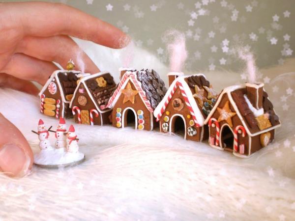 Tinker χειμερινό τοπίο - Χριστουγεννιάτικες ιδέες, φανταστικές απλές οδηγίες και συμβουλές fimo σπίτια fign diy