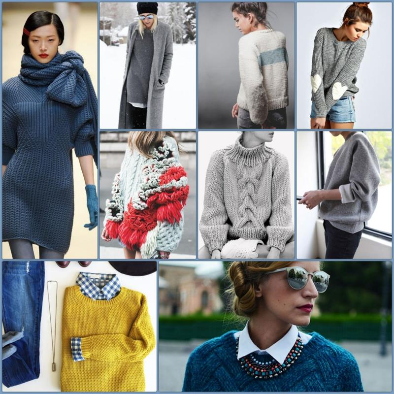 Χειμερινή μόδα μακρύ πουλόβερ γυναικείες τάσεις εικόνες μόδας δρόμου